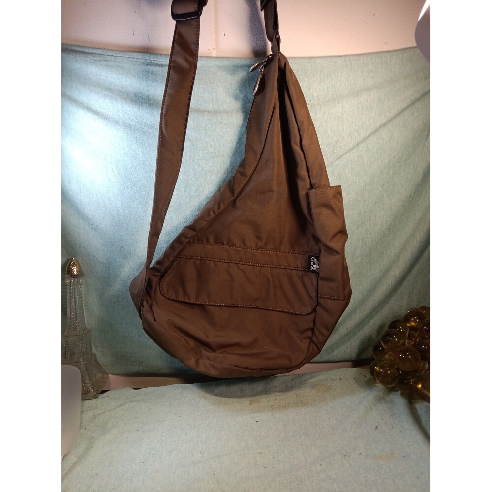 AmeriBag 17" Microfiber Healthy Back Bag Ergonomic Crossbody Sling